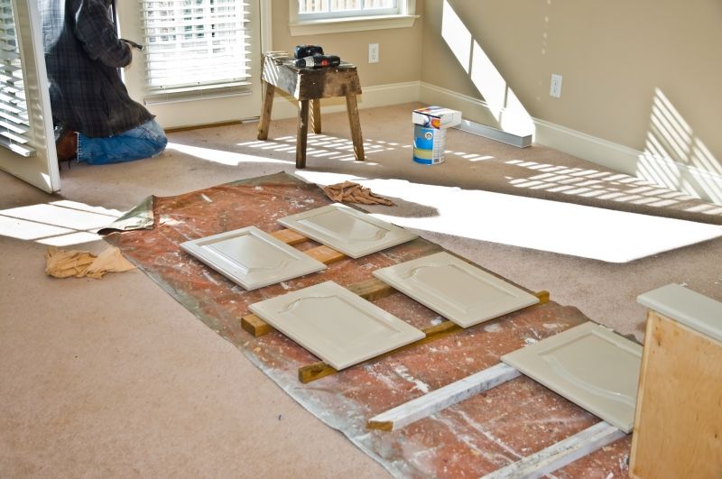 Local Kitchen Cabinet Painting pros at work
